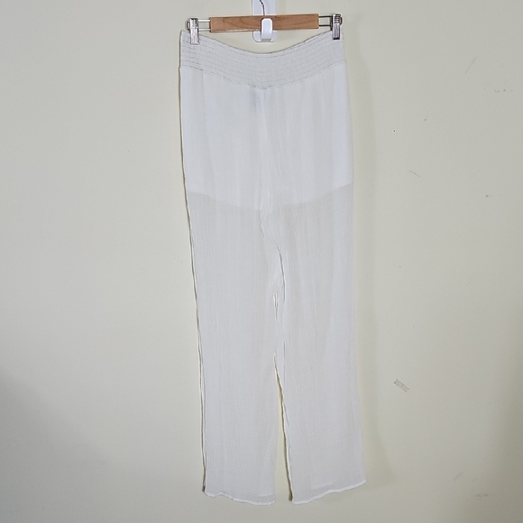 BCX Sheer White Pants - Picture 7 of 11